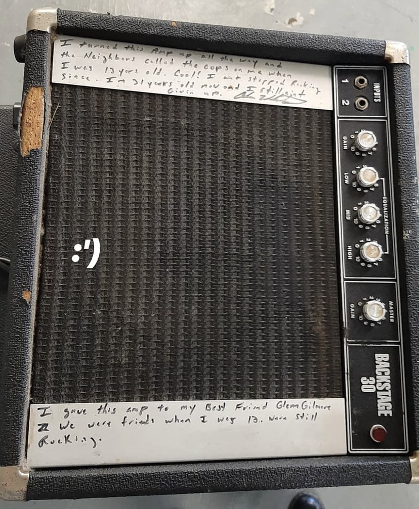 Amplifier donated to GR!R by a community member