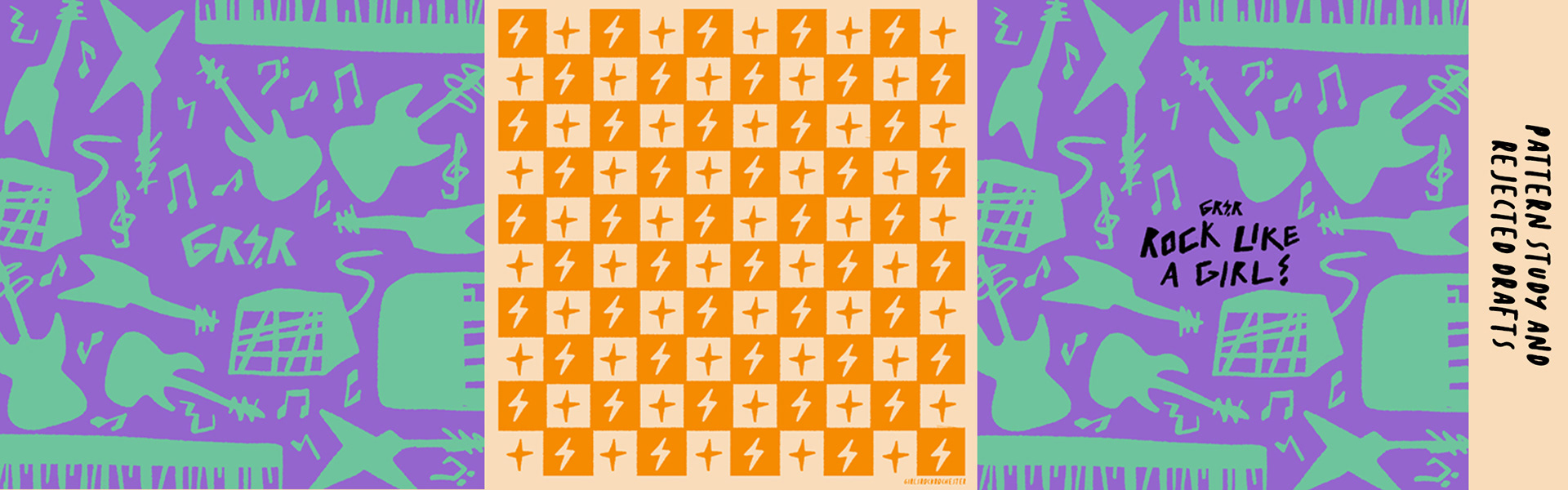 Pattern study and rejected drafts