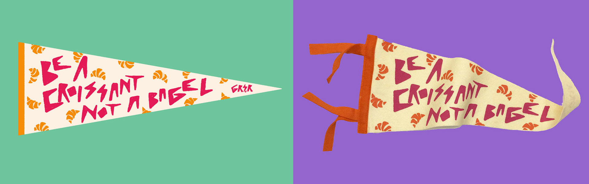 GR!R pennant design