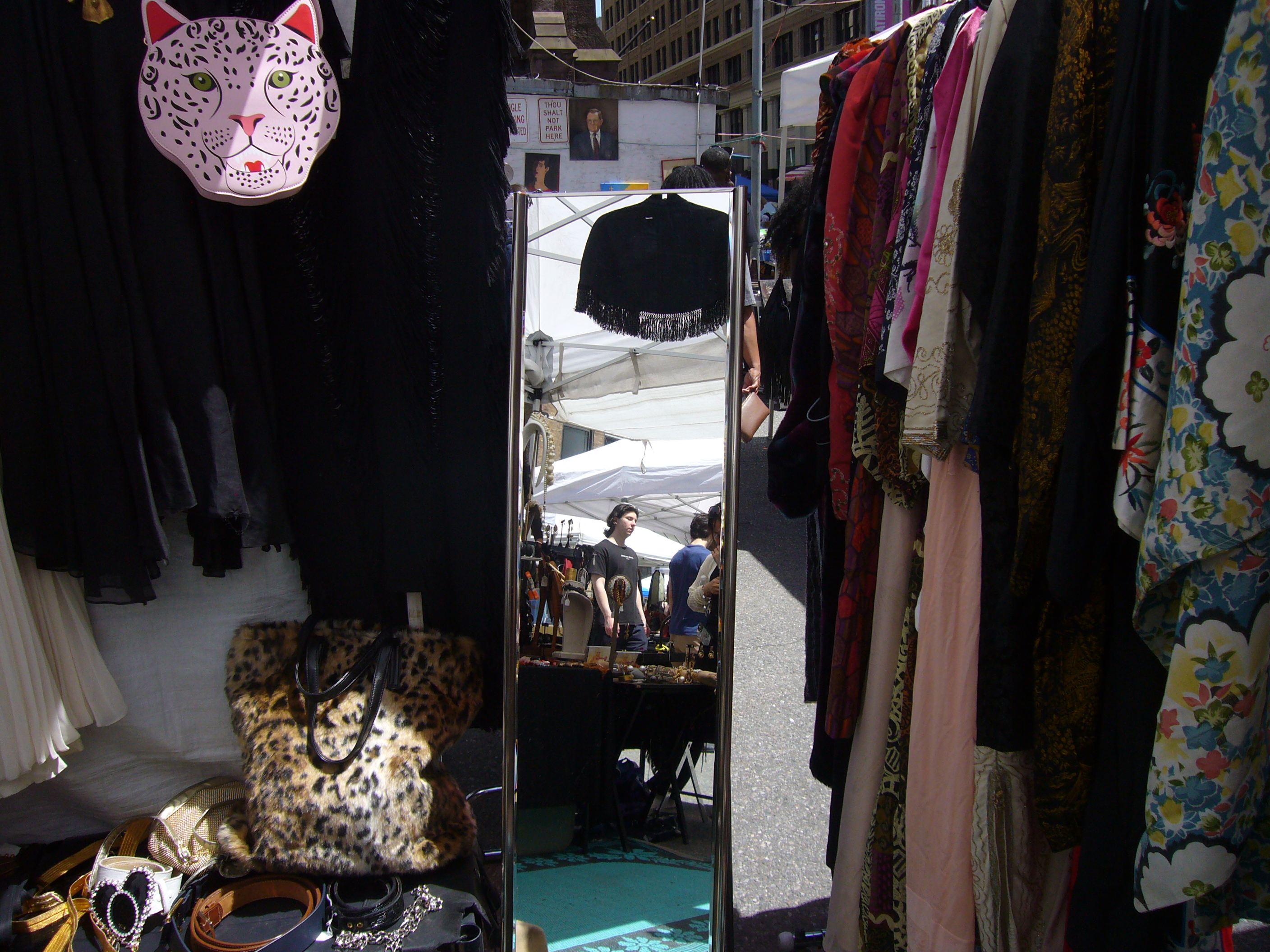 exercises in voyeurism (antique hunting) — L: Chelsea Flea Market, New York City
