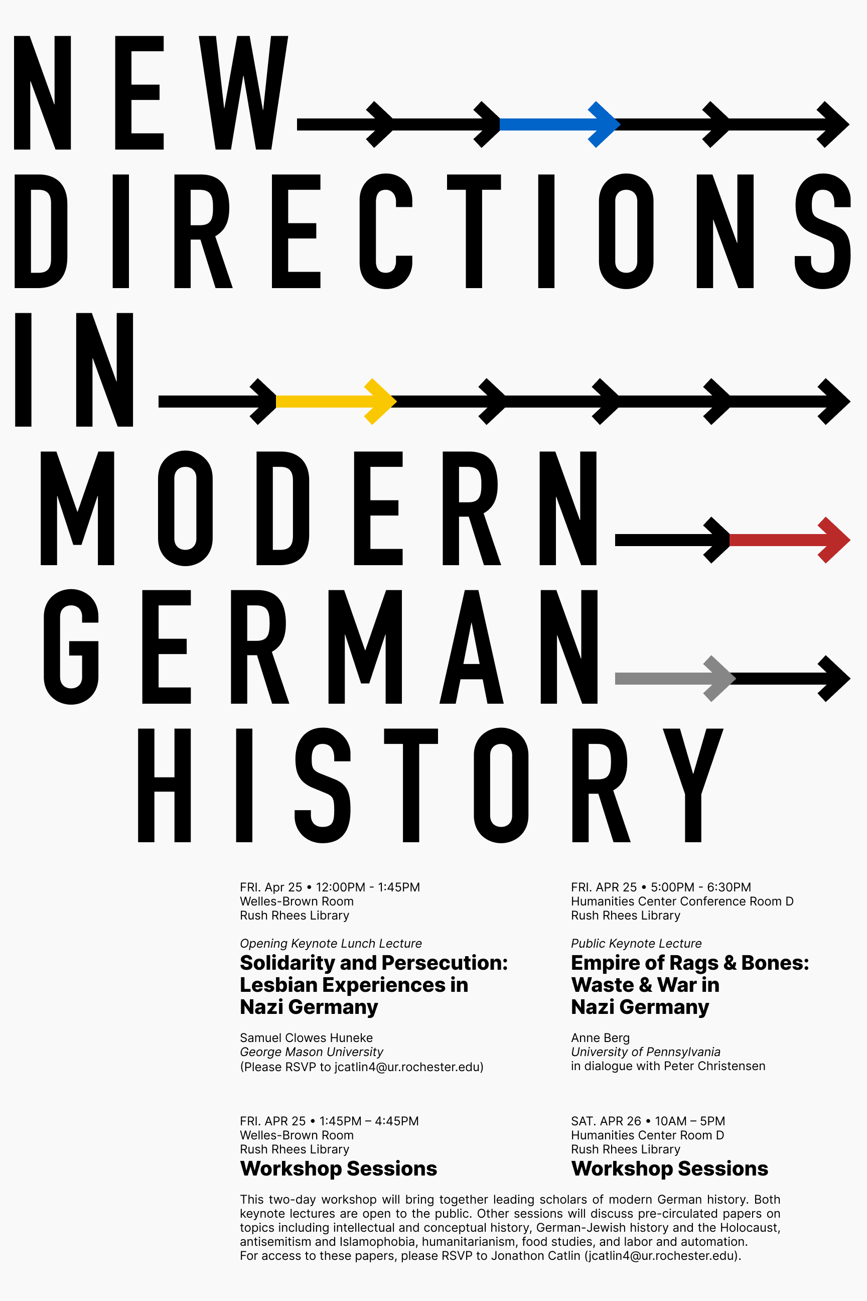 New Directions in Modern German History poster